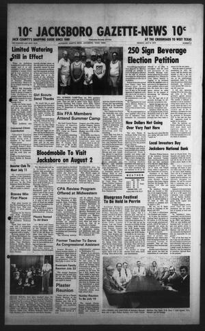 Jacksboro Gazette-News (Jacksboro, Tex.), Vol. 101, No. 8, Ed. 1 Monday, July 9, 1979