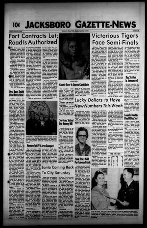Jacksboro Gazette-News (Jacksboro, Tex.), Vol. 92, No. 28, Ed. 1 Monday, December 6, 1971
