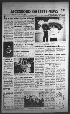 Jacksboro Gazette-News (Jacksboro, Tex.), Vol. ONE HUNDRED AND FIFTH YEAR, No. 32, Ed. 1 Monday, December 16, 1985