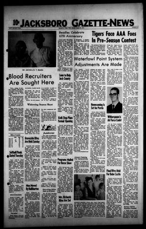 Jacksboro Gazette-News (Jacksboro, Tex.), Vol. 92, No. 14, Ed. 1 Monday, August 30, 1971