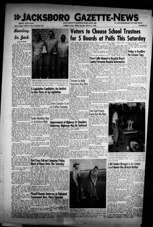 Jacksboro Gazette-News (Jacksboro, Tex.), Vol. EIGHTY-SIXTH YEAR, No. 44, Ed. 1 Thursday, March 31, 1966