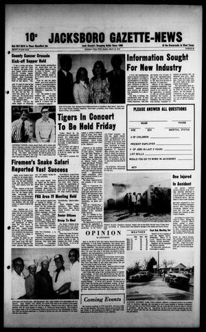 Jacksboro Gazette-News (Jacksboro, Tex.), Vol. NINETY-FOURTH YEAR, No. 43, Ed. 1 Monday, March 18, 1974