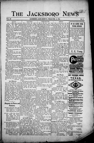 The Jacksboro News (Jacksboro, Tex.), Vol. 11, No. 6, Ed. 1 Thursday, February 8, 1906