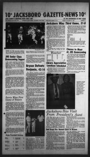 Primary view of object titled 'Jacksboro Gazette-News (Jacksboro, Tex.), Vol. 102, No. 19, Ed. 1 Monday, September 22, 1980'.