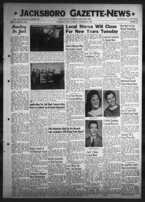 Jacksboro Gazette-News (Jacksboro, Tex.), Vol. 77, No. 30, Ed. 1 Thursday, December 27, 1956