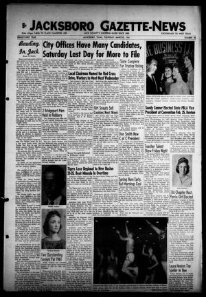 Jacksboro Gazette-News (Jacksboro, Tex.), Vol. EIGHTY-FIRST YEAR, No. 40, Ed. 1 Thursday, March 2, 1961