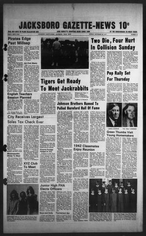 Jacksboro Gazette-News (Jacksboro, Tex.), Vol. 99, No. 19, Ed. 1 Monday, September 26, 1977