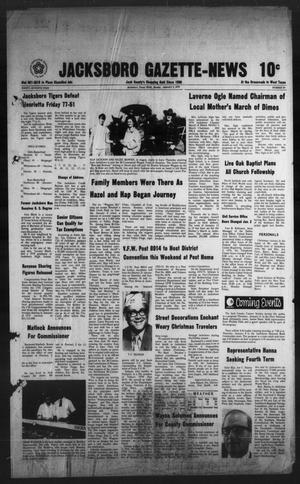 Jacksboro Gazette-News (Jacksboro, Tex.), Vol. 97, No. 33, Ed. 1 Monday, January 5, 1976