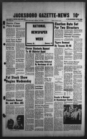 Jacksboro Gazette-News (Jacksboro, Tex.), Vol. 99, No. 35, Ed. 1 Monday, January 16, 1978