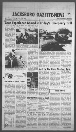 Jacksboro Gazette-News (Jacksboro, Tex.), Vol. 107, No. 51, Ed. 1 Monday, April 27, 1987