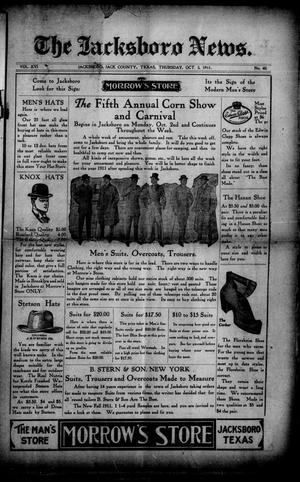 The Jacksboro News. (Jacksboro, Tex.), Vol. 16, No. 40, Ed. 1 Thursday, October 5, 1911