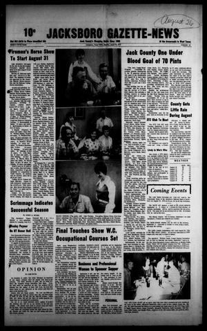 Primary view of object titled 'Jacksboro Gazette-News (Jacksboro, Tex.), Vol. NINETY-FIFTH YEAR, No. 14, Ed. 1 Monday, August 26, 1974'.