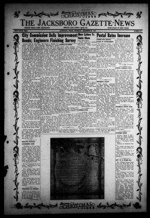 Primary view of object titled 'The Jacksboro Gazette-News (Jacksboro, Tex.), Vol. 69, No. 30, Ed. 1 Thursday, December 23, 1948'.