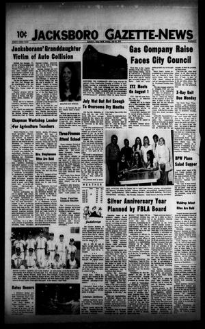 Jacksboro Gazette-News (Jacksboro, Tex.), Vol. 93, No. 9, Ed. 1 Monday, July 24, 1972