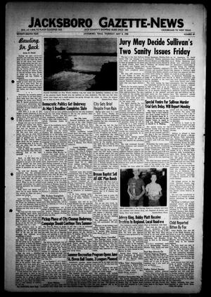 Jacksboro Gazette-News (Jacksboro, Tex.), Vol. 78, No. 49, Ed. 1 Thursday, May 8, 1958