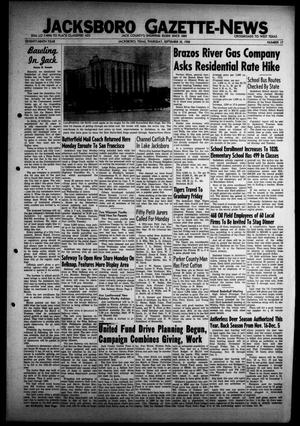 Jacksboro Gazette-News (Jacksboro, Tex.), Vol. 79, No. 17, Ed. 1 Thursday, September 25, 1958