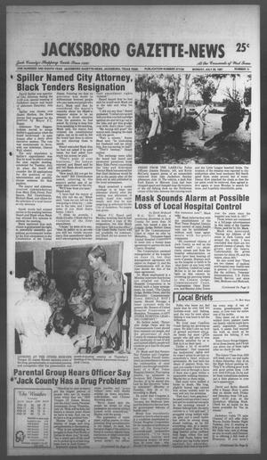 Jacksboro Gazette-News (Jacksboro, Tex.), Vol. 108, No. 11, Ed. 1 Monday, July 20, 1987