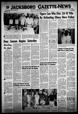 Jacksboro Gazette-News (Jacksboro, Tex.), Vol. NINETIETH YEAR, No. 23, Ed. 0 Thursday, November 6, 1969