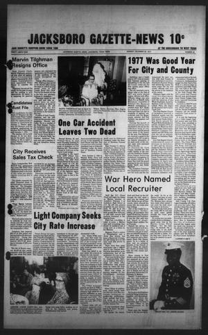 Jacksboro Gazette-News (Jacksboro, Tex.), Vol. 99, No. 32, Ed. 1 Monday, December 26, 1977