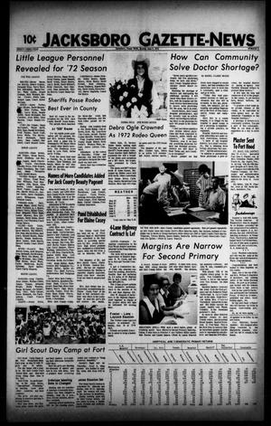 Jacksboro Gazette-News (Jacksboro, Tex.), Vol. 93, No. 2, Ed. 1 Monday, June 5, 1972