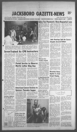 Jacksboro Gazette-News (Jacksboro, Tex.), Vol. 105, No. 36, Ed. 1 Monday, January 12, 1987