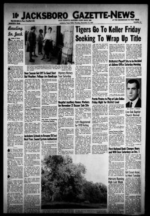 Jacksboro Gazette-News (Jacksboro, Tex.), Vol. NINETIETH YEAR, No. 24, Ed. 0 Thursday, November 13, 1969