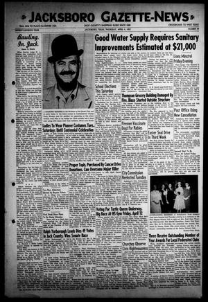 Jacksboro Gazette-News (Jacksboro, Tex.), Vol. 77, No. 44, Ed. 1 Thursday, April 4, 1957