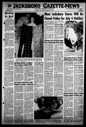 Jacksboro Gazette-News (Jacksboro, Tex.), Vol. NINETIETH YEAR, No. 5, Ed. 0 Thursday, July 3, 1969