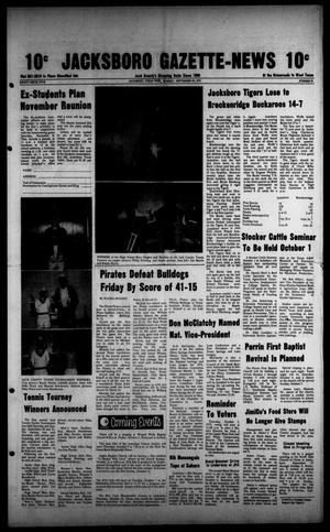 Primary view of object titled 'Jacksboro Gazette-News (Jacksboro, Tex.), Vol. NINETY-SIXTH YEAR, No. 19, Ed. 1 Monday, September 29, 1975'.