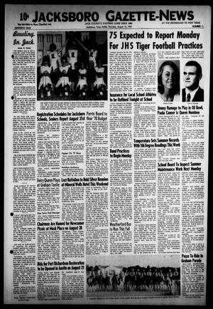 Jacksboro Gazette-News (Jacksboro, Tex.), Vol. NINETIETH YEAR, No. 11, Ed. 0 Thursday, August 14, 1969