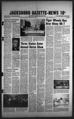 Primary view of object titled 'Jacksboro Gazette-News (Jacksboro, Tex.), Vol. 99, No. 18, Ed. 1 Monday, September 19, 1977'.
