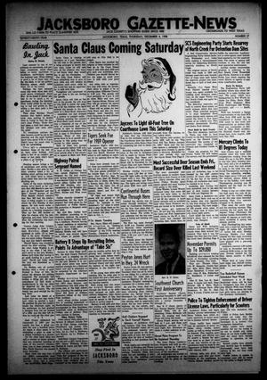 Jacksboro Gazette-News (Jacksboro, Tex.), Vol. 79, No. 27, Ed. 1 Thursday, December 4, 1958