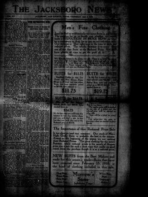 The Jacksboro News (Jacksboro, Tex.), Vol. 15, No. 22, Ed. 1 Thursday, June 2, 1910