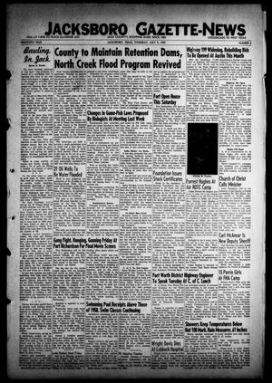 Jacksboro Gazette-News (Jacksboro, Tex.), Vol. 80, No. 6, Ed. 1 Thursday, July 9, 1959
