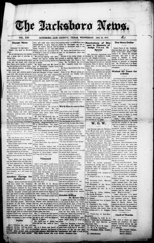 The Jacksboro News. (Jacksboro, Tex.), Vol. 21, No. 2, Ed. 1 Wednesday, January 10, 1917