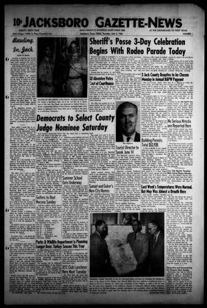 Primary view of object titled 'Jacksboro Gazette-News (Jacksboro, Tex.), Vol. EIGHTY-SIXTH YEAR, No. 1, Ed. 1 Thursday, June 2, 1966'.