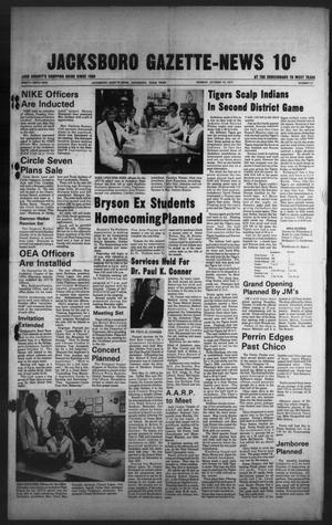 Jacksboro Gazette-News (Jacksboro, Tex.), Vol. 99, No. 21, Ed. 1 Monday, October 10, 1977