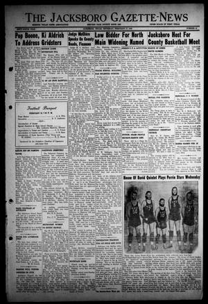 Primary view of object titled 'The Jacksboro Gazette-News (Jacksboro, Tex.), Vol. 69, No. 38, Ed. 1 Thursday, February 17, 1949'.