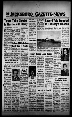 Jacksboro Gazette-News (Jacksboro, Tex.), Vol. 93, No. 24, Ed. 1 Monday, November 6, 1972