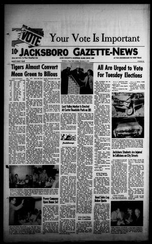 Primary view of object titled 'Jacksboro Gazette-News (Jacksboro, Tex.), Vol. 91, No. 23, Ed. 1 Monday, November 2, 1970'.