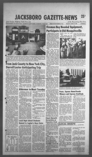 Jacksboro Gazette-News (Jacksboro, Tex.), Vol. 108, No. 6, Ed. 1 Monday, June 13, 1988