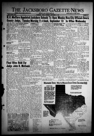 The Jacksboro Gazette-News (Jacksboro, Tex.), Vol. 69, No. 15, Ed. 1 Thursday, September 9, 1948