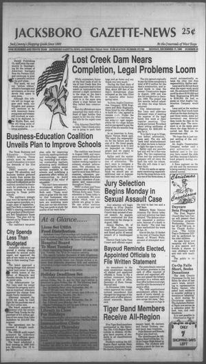 Jacksboro Gazette-News (Jacksboro, Tex.), Vol. 110, No. 33, Ed. 1 Monday, December 17, 1990