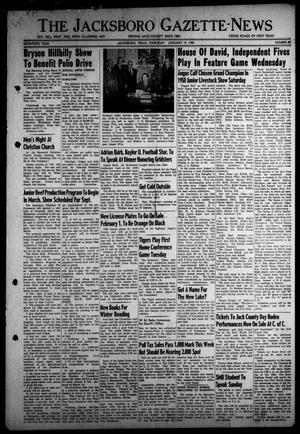 The Jacksboro Gazette-News (Jacksboro, Tex.), Vol. 70, No. 34, Ed. 1 Thursday, January 19, 1950