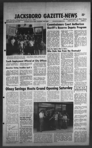Primary view of object titled 'Jacksboro Gazette-News (Jacksboro, Tex.), Vol. ONE HUNDRED AND FOURTH YEAR, No. 47, Ed. 1 Monday, April 1, 1985'.