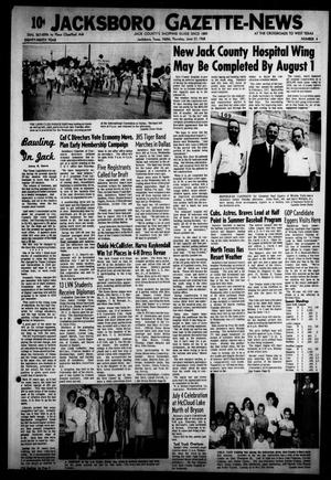 Jacksboro Gazette-News (Jacksboro, Tex.), Vol. EIGHTY-NINTH YEAR, No. 4, Ed. 0 Thursday, June 27, 1968
