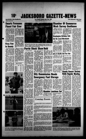 Jacksboro Gazette-News (Jacksboro, Tex.), Vol. NINETY-FOURTH YEAR, No. 39, Ed. 1 Monday, February 18, 1974