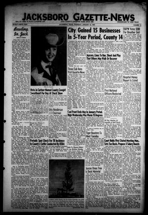 Jacksboro Gazette-News (Jacksboro, Tex.), Vol. 79, No. 33, Ed. 1 Thursday, January 15, 1959