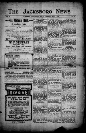 The Jacksboro News (Jacksboro, Tex.), Vol. 11, No. 47, Ed. 1 Thursday, November 8, 1906