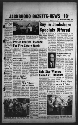 Primary view of object titled 'Jacksboro Gazette-News (Jacksboro, Tex.), Vol. 100, No. 21, Ed. 1 Monday, October 9, 1978'.